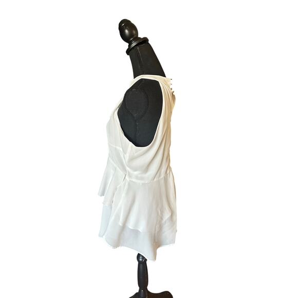 Isla Maude White Ruffled Tiered Blouse - Picture 3 of 7